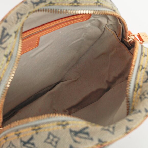 Louis Vuitton Jeanne GM Blue Mini Lin Monogram Canvas Round Crossbody Bag - Picture 10 of 12